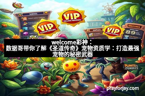 welcome彩神：数据哥带你了解《圣道传奇》宠物资质学：打造最强宠物的秘密武器